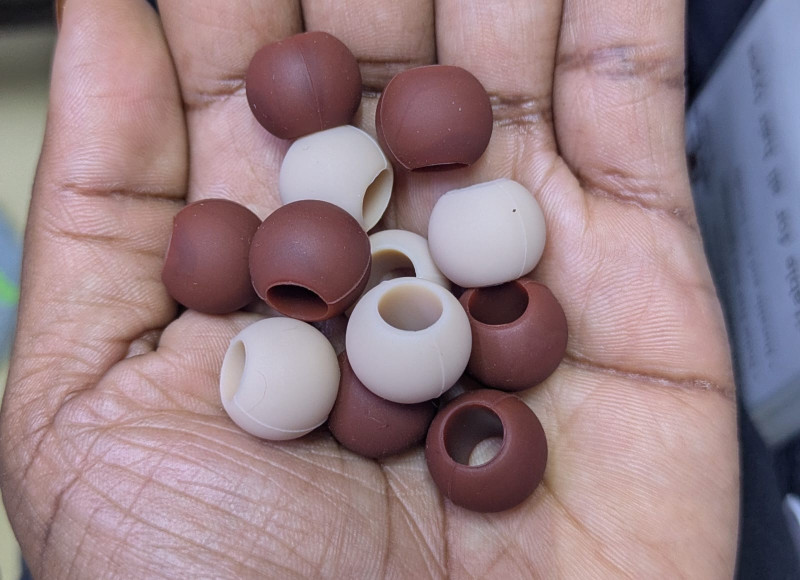 Dark Brown and Beige beads